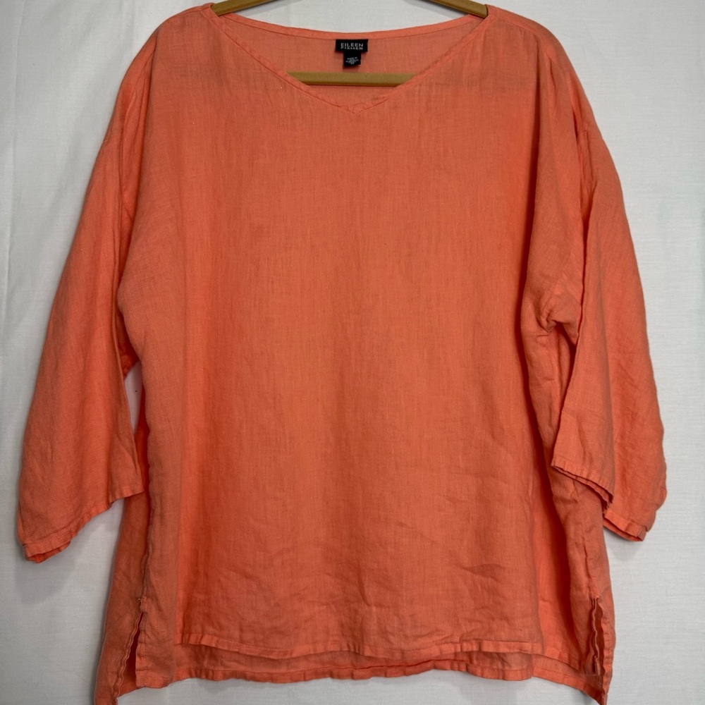 Eileen Fisher Vibrant Orange Tunic